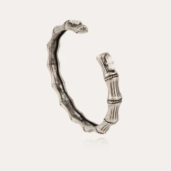 Bracelet Bambou jonc strass argenté