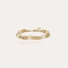 Bracelet Biba petit modèle acétate doré - Ivoire
