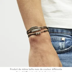 Bracelet Cailloux grand modèle argenté