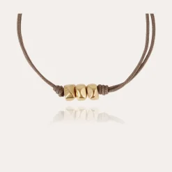 Bracelet Cailloux grand modèle doré