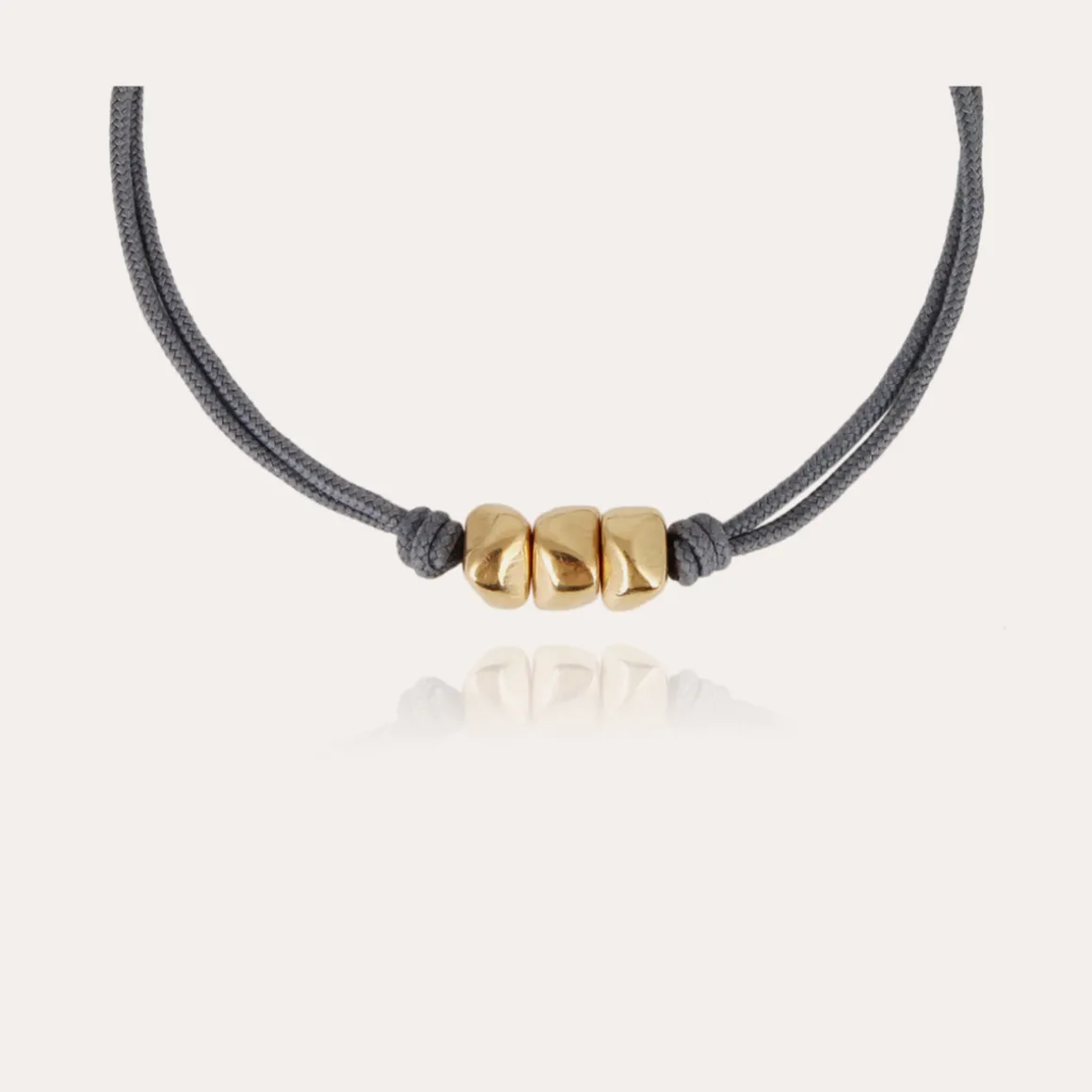 Bracelet Cailloux grand modèle doré
