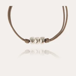 Bracelet Cailloux grand modèle argenté