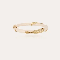 Bracelet Cobra jonc acétate doré - Ivoire