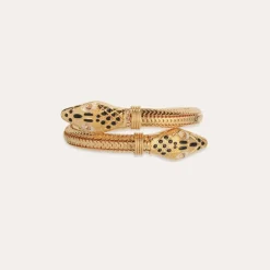 Bracelet Cobra émail doré