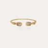 Bracelet Duality grand Scaramouche torsade émail doré