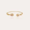 Bracelet Duality grand Scaramouche torsade émail doré