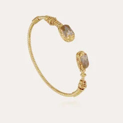 Bracelet Duality grand Scaramouche torsade émail doré