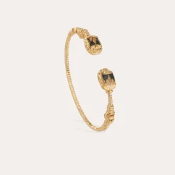 Bracelet Duality grand Scaramouche Torsade émail doré