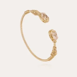 Bracelet Duality grand Scaramouche torsade émail doré