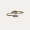 Bracelet Duality Penna grand modèle argenté