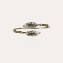 Bracelet Duality Penna grand modèle argenté