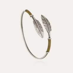 Bracelet Duality Penna grand modèle argenté
