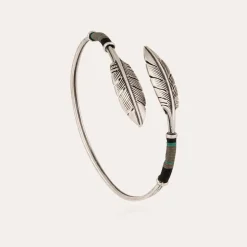 Bracelet Duality Penna grand modèle argenté
