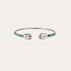 Bracelet Duality Scaramouche grand modèle argenté