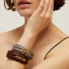 Bracelet Ecume acétate doré - Pourpre