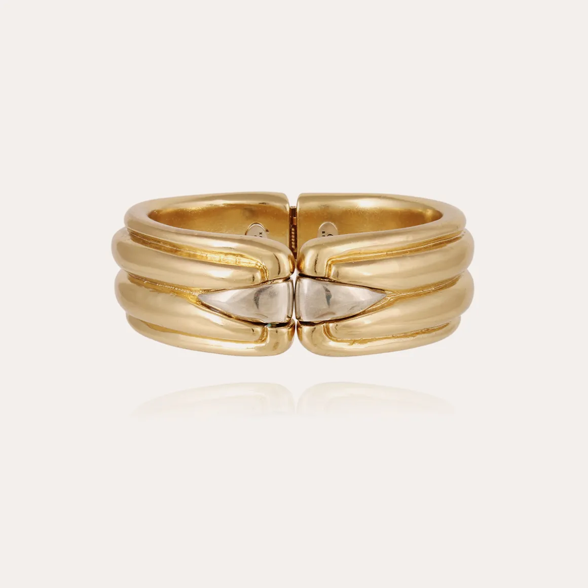 Bracelet Ecume bicolore doré