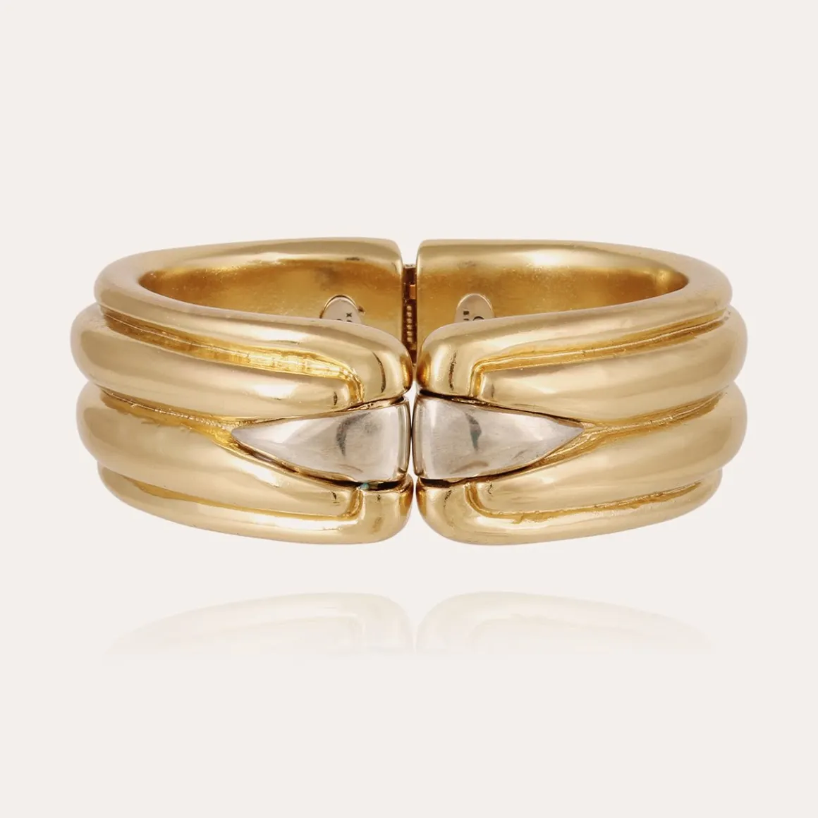 Bracelet Ecume bicolore doré