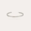 Bracelet Eliot martelé grand modèle argenté