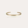 Bracelet Eliot martelé grand modèle doré