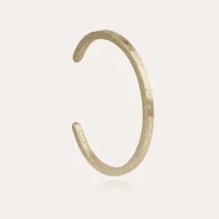 Bracelet Eliot martelé grand modèle doré