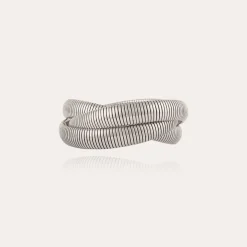 Bracelet Infinity trois rangs argenté