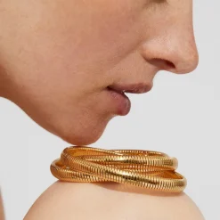 Bracelet Infinity trois rangs petit modèle doré