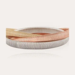 Bracelet Infinity trois rangs petit modèle bicolore