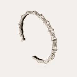 Bracelet jonc Bambou argenté