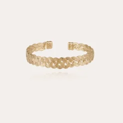 Bracelet jonc Césaria doré