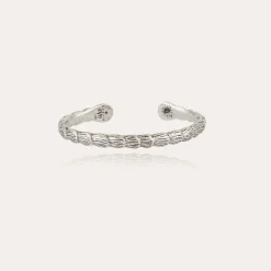 Bracelet jonc Liane argenté
