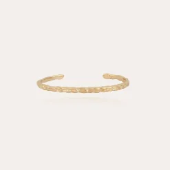 Bracelet jonc Liane mini doré