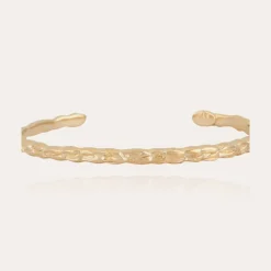 Bracelet jonc Liane mini doré