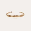 Bracelet jonc Maranzana grand modèle doré