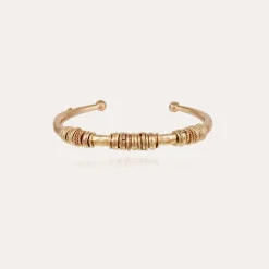 Bracelet jonc Maranzana grand modèle doré