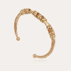 Bracelet jonc Maranzana grand modèle doré
