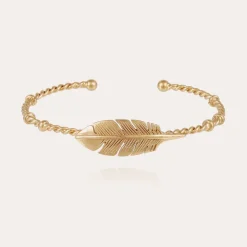Bracelet jonc Penna doré