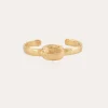 Bracelet jonc Scarabée doré