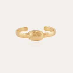 Bracelet jonc Scarabée doré