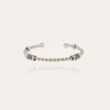 Bracelet jonc Torsade argenté