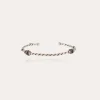 Bracelet jonc Torsade petit modèle argenté