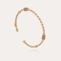 Bracelet jonc Torsade petit modèle doré