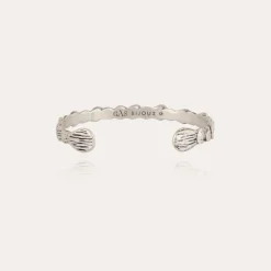 Bracelet Liane jonc grand modèle argenté