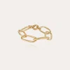 Bracelet Maille Ovale grand modèle doré