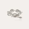 Bracelet Maille Ovale moyen modèle argenté