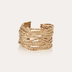 Bracelet manchette Liane doré