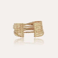 Bracelet manchette Liane petit modèle doré