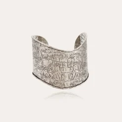 Bracelet manchette Wild argenté