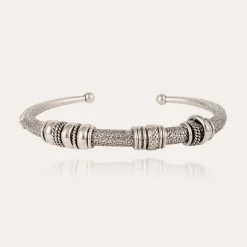 Bracelet Maranzana martelé argenté
