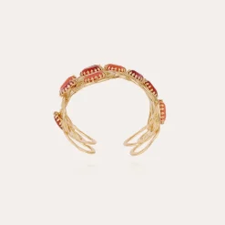 Bracelet Olympie cabochons doré