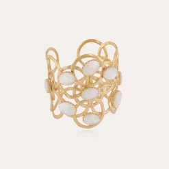 Bracelet Olympie doré - Nacre blanche